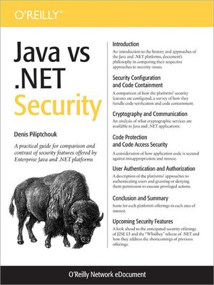 cover image of Java vs. .NET Security